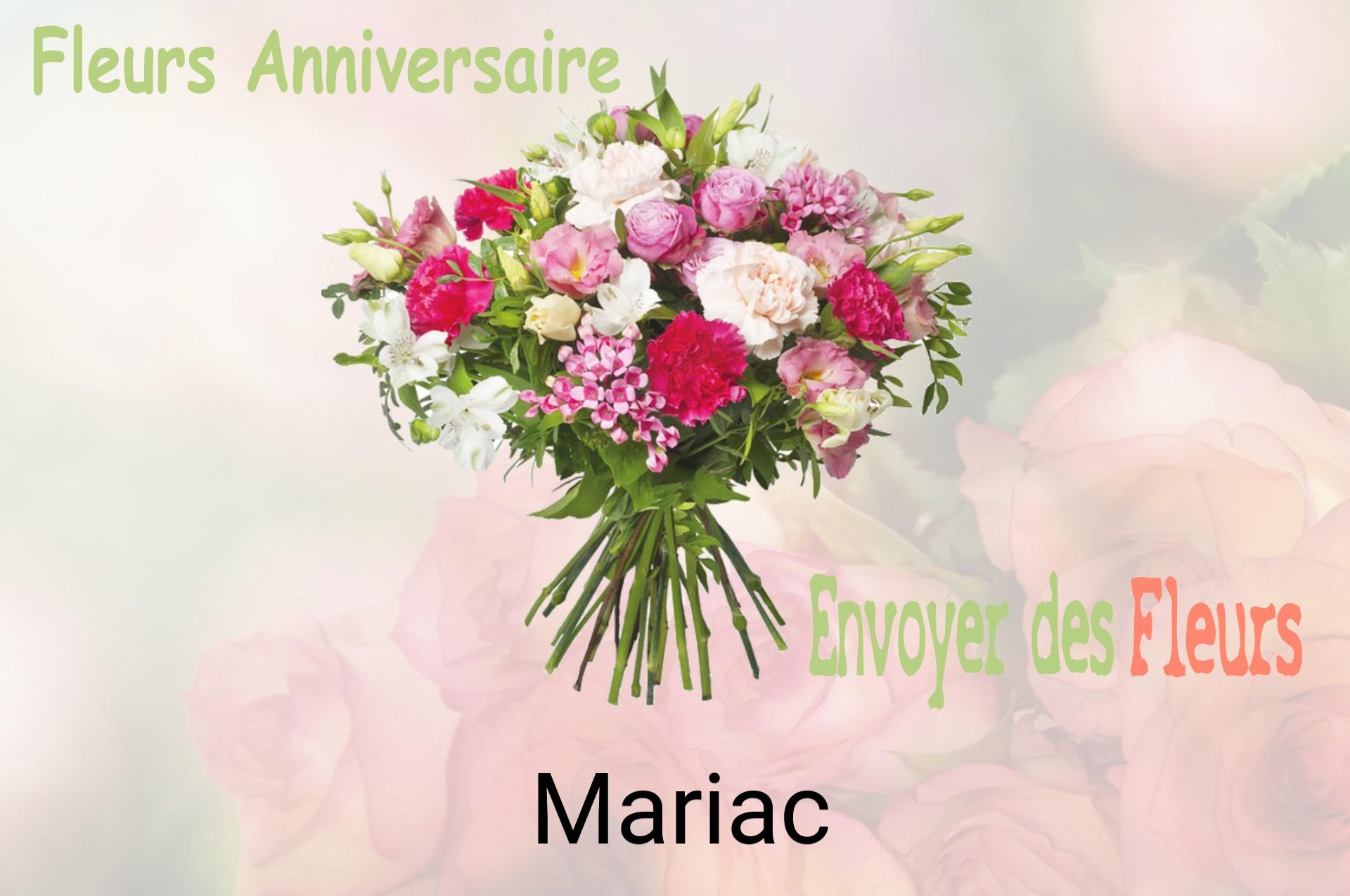 Bouquet de fleurs d’anniversaire livré à Mariac